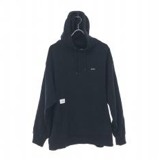 ダブルタップス/プルオーバーパーカー/FLAT HOODED/21SS/211ATDT-CSM10/ブラック/使用感・色褪せ