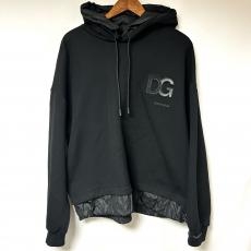 ドルチェ&ガッバーナ/プルオーバーパーカー/ナイロン切替/TONAL DG PATCH HOODIE/G9UH9Z