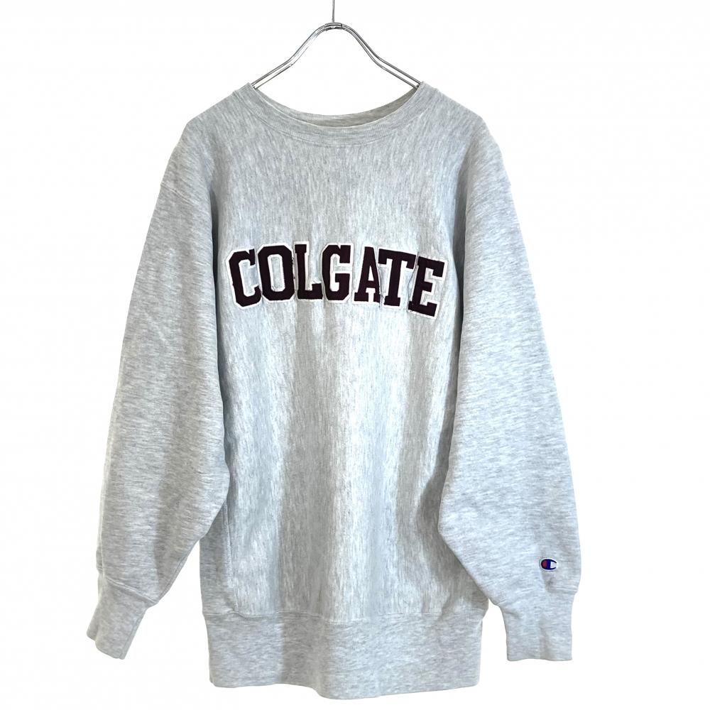 お歳暮 のし チャンピオン/リバースウィーブスウェット/COLGATE/90s/グレー トップス