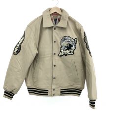 アヴィレックス/バーシティジャケット/VARSITY JACKET TIGER/783-3250077/羊革/ベージュ