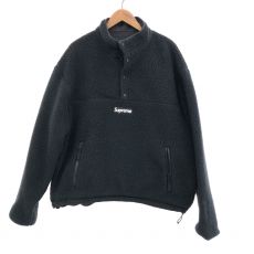 シュプリーム/フリースジャケット/Polartec Shearling Reversible Pullover/23AW/ブラック