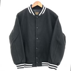 スクーカム/スタジアムジャケット/Light Varsity Jacket/SK23101/ブラック