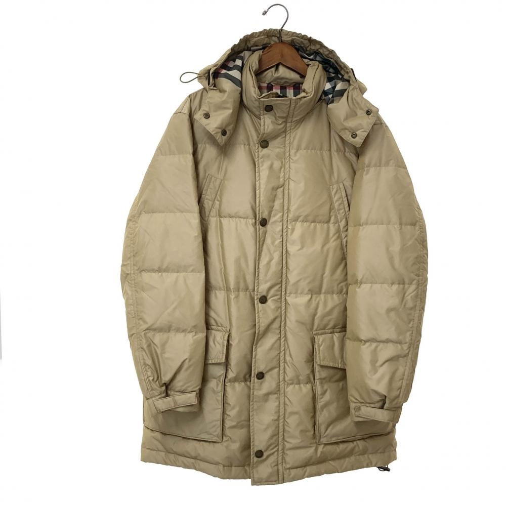 BURBERRY LONDON 白っぽく ダウンベスト ホースロゴ フード ファー 160