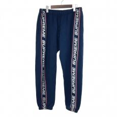 シュプリーム/スウェットパンツ/Text Rib Sweatpant/ネイビー/汚れ