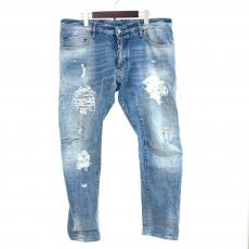 ディースクエアード/デニムパンツ/TRASH LIGHT WASH SKATER JEANS/S74LB0807/インディゴ