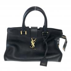 サンローランパリ/2WAYバッグ/ベイビーカバス/YSL金具/レザー/ブラック/ショルダーストラップ欠品/型崩れ・レザー変色有