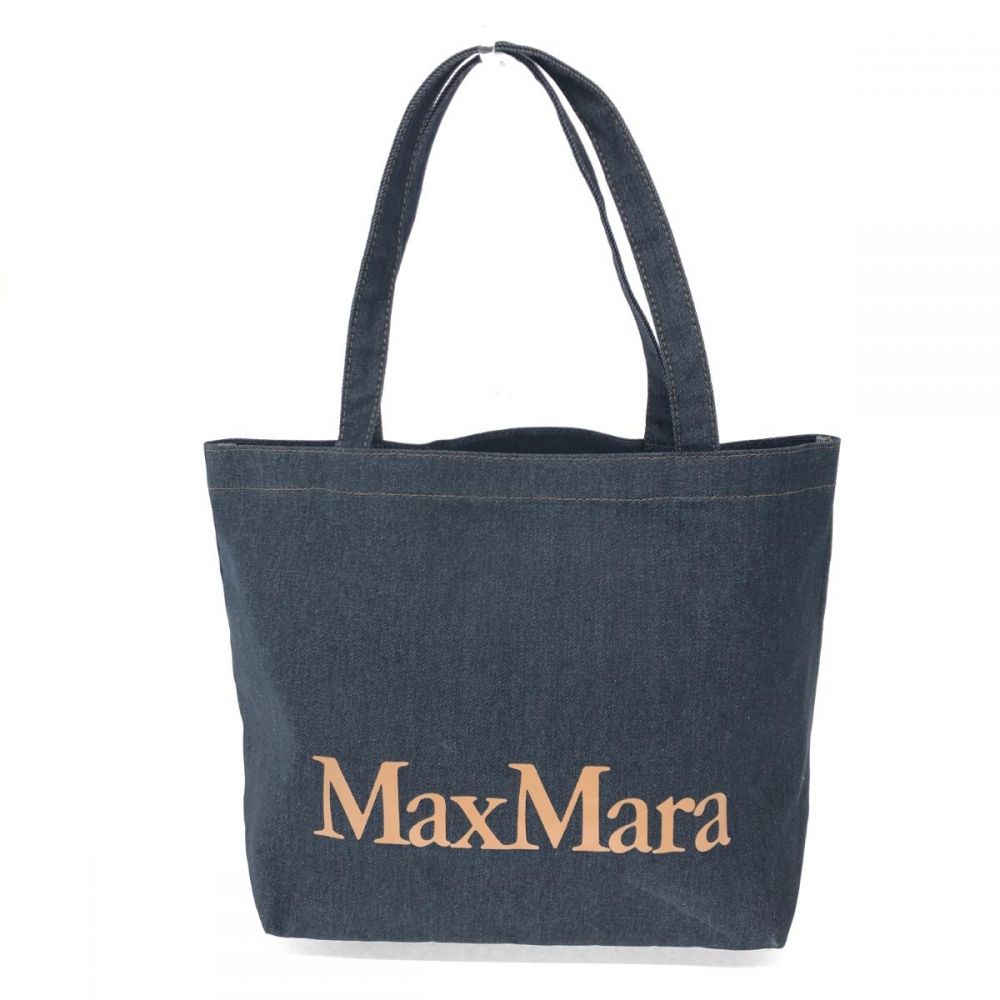 【国内発関税無】MAX MARA ロゴトートバッグ マックスマーラ/トートバッグ/デニム/ロゴプリントの高価買取