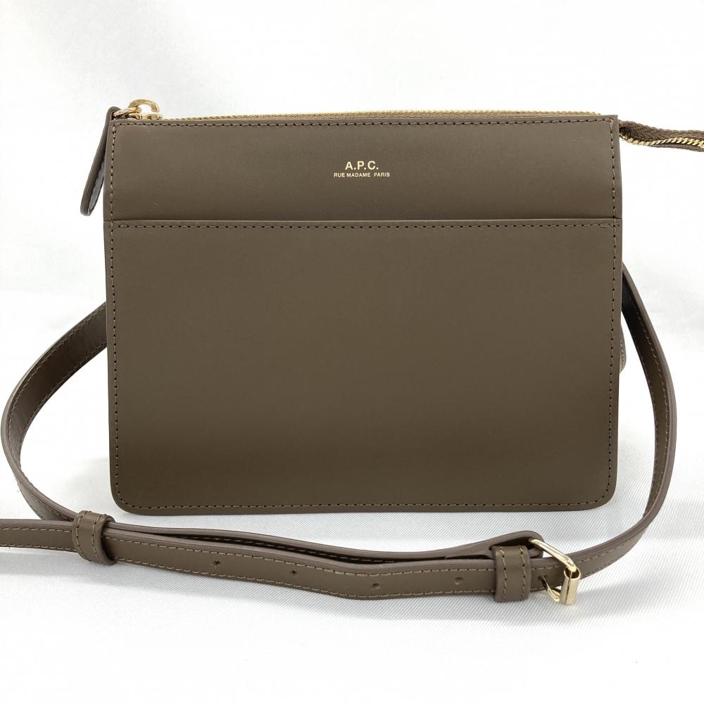 アーペーセー/ショルダーバッグ/SAC ELLA MINI/レザー/ブラウンの高価