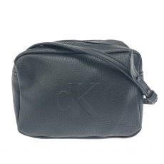 カルバンクライン/ミニショルダーバッグ/CKロゴ/フェイクレザー/ブラック/ショルダー付根若干割れ