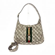 グッチ×バレンシアガ/ショルダーバッグ/636706/ザ・ハッカープロジェクト/ジャッキー金具/GGスプリーム/ウェブストライプ/箱付き