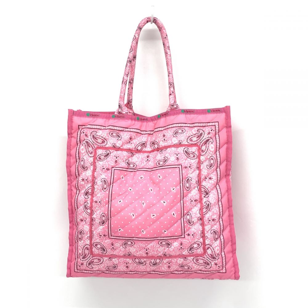 レスポートサック/LG CHAIN QUILT TOTE バンダナフラミンゴ - トートバッグ