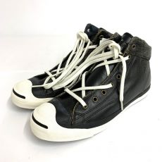 コンバース/スニーカー/ジャックパーセル/Jas M.B.MID/クラッキング加工/レザー/ブラック