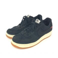 シュプリーム/スニーカー/NIKE AIR FORCE 1 LOW PREMIUM 08/ブラック/27.5cm