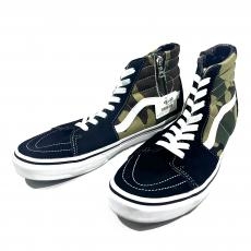 バンズ/スニーカー/SK8　HI/ソフネットコラボ/ジップ/カモフラージュ