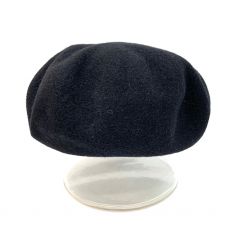 ヴィヴィアンウエストウッド/ベレー帽/オーブ刺繍/ムーンバット/日本製/ウール/ブラック