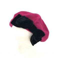 カシラ/ベレー帽/リボン/ピンク