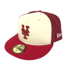 ニューエラ/キャップ/59fifty/ニューヨークメッツ/クーパーズタウン/レッド