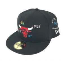 ニューエラ/キャップ/59FIFTY/シカゴブルズ/NBAワールドチャンピオン/ブラック