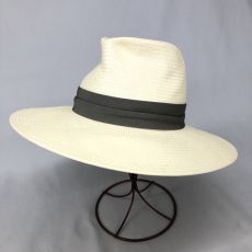 フェリシオベッキ/帽子/ストローハット/イタリア製/ホワイト