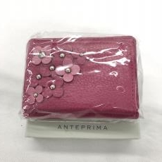アンテプリマ/三つ折り財布/レザー/ピンク