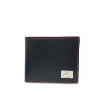 ヴィヴィアンウエストウッド/二つ折り財布/VWK612/カラーステッチ/オーブプレート/カーフレザー/ブラック/箱付