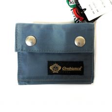 オロビアンコ/二つ折り財布/ナイロン/ブルー