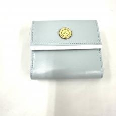 キタムラ/三つ折りコンパクト財布/レザー/ブルー