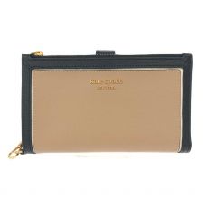ケイトスペード/二つ折り長財布/カラーブロック/レザー/ベージュ