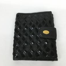 バリー/二つ折り財布/レザー/ブラック
