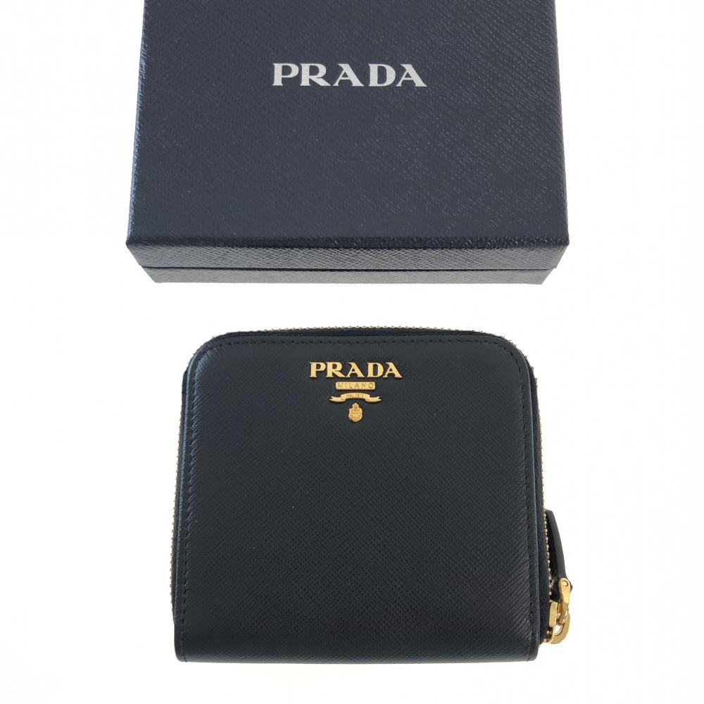 値下げ！PRADA プラダ 三角ロゴ 長財布 ギャランティーカード付き