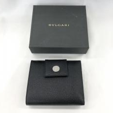 ブルガリ/二つ折り財布/ブラック