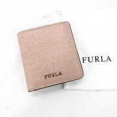 フルラ/二つ折り財布/PVC/ピンク