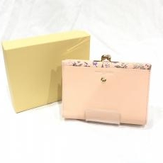 マリクレール/二つ折り財布/レザー/ピンク