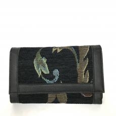 ミチコロンドン/三つ折り財布/ブラック