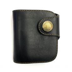 レッドムーン/二つ折り財布/コンチョ/レザー/ブラック