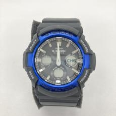 カシオ/ソーラー腕時計/ジーショック/ブラック×ブルー/箱付き