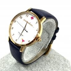 ケイトスペード/腕時計/KSW1040/ベルト:ネイビー ベゼル:ゴールドカラー/箱×保証書/