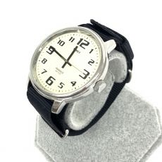 タイメックス/腕時計/T28201/ビッグイージーリーダー/クォーツ/SS×ナイロン/シルバー×ブラック/ベルト社外