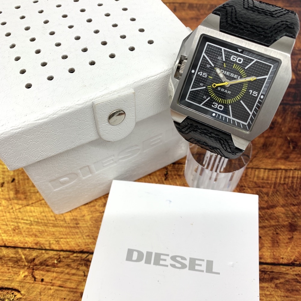 時間指定不可 DIESEL ディーゼル 腕時計 レザー クォーツ - 時計