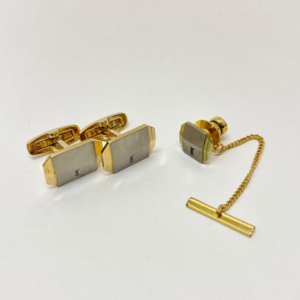 楽天市場】【中古】イヴサンローラン カフリンクス カフス