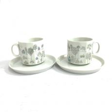 ローゼンタール/カップ＆ソーサー2客セット/冬の旅