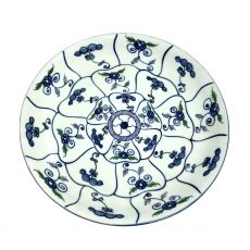 源右衛門/皿/染錦なずな紋/21cm