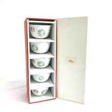 深川製磁/仙茶碗揃/湯呑/ひめ丸紋/5客/箱付