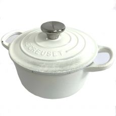 ルクルーゼ/ココットロンド/14cm/鍋/ホワイト/調理器具