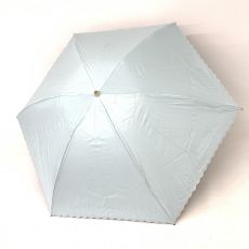 アクアスキュータム/折り畳み傘/フリル/ドット/ライトブルー/うす汚れ