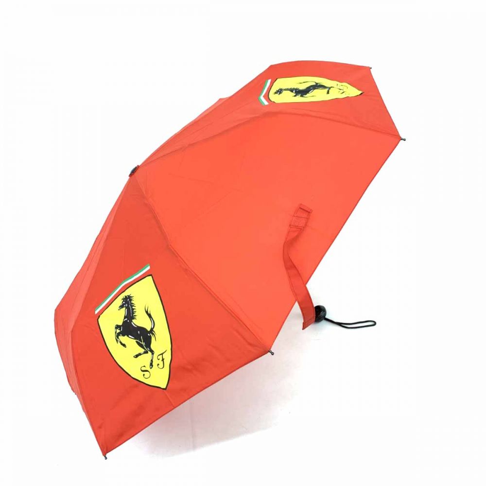 新品 フェラーリ Ferrari 晴雨兼用 折りたたみ特大強化厚傘 - アクセサリー