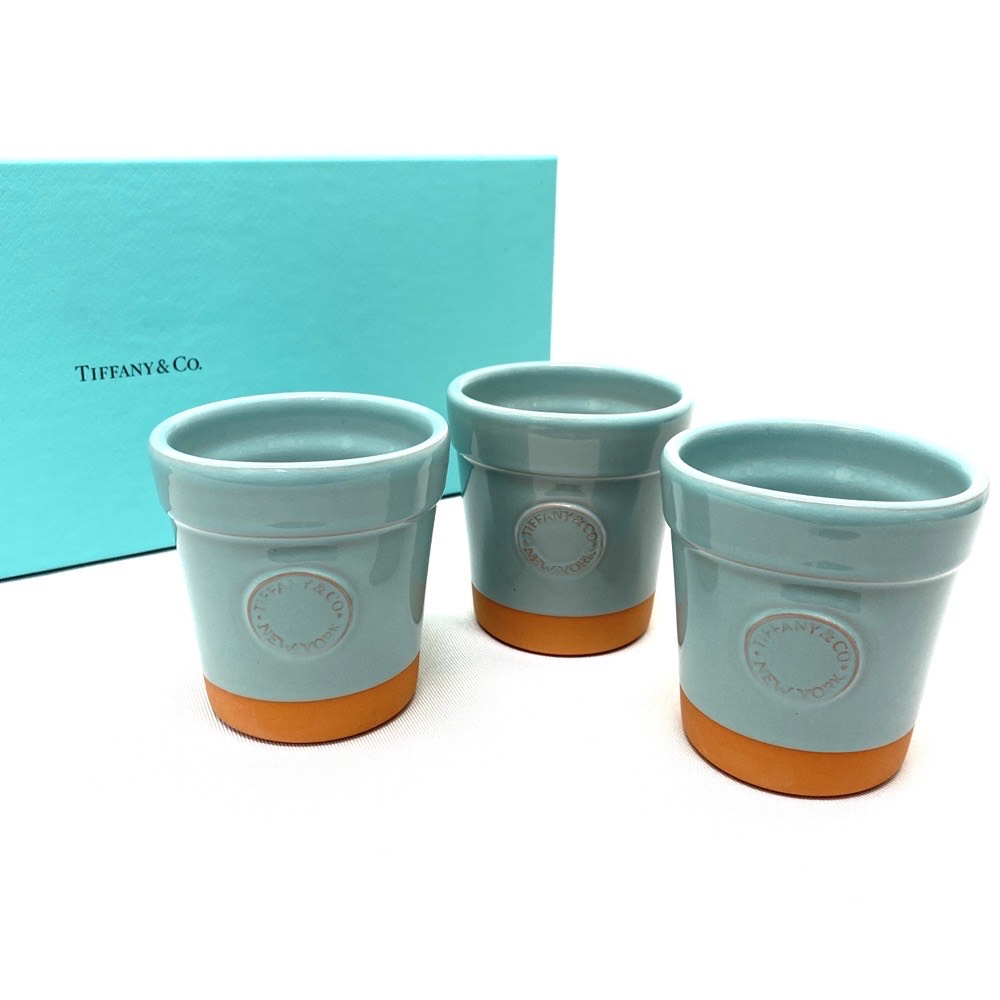 Tiffany ティファニー フラワーポット テラコッタ - 食器