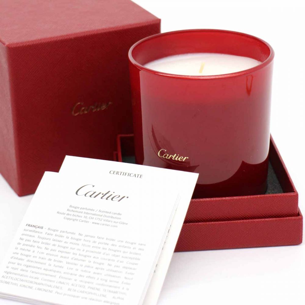 【非売品】Cartier カルティエ　アロマキャンドル【美品】